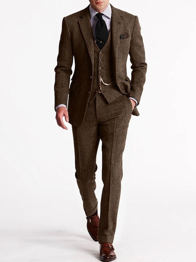 Conjunto de traje para hombre con ajuste entallado, elegancia y atractivo clásico