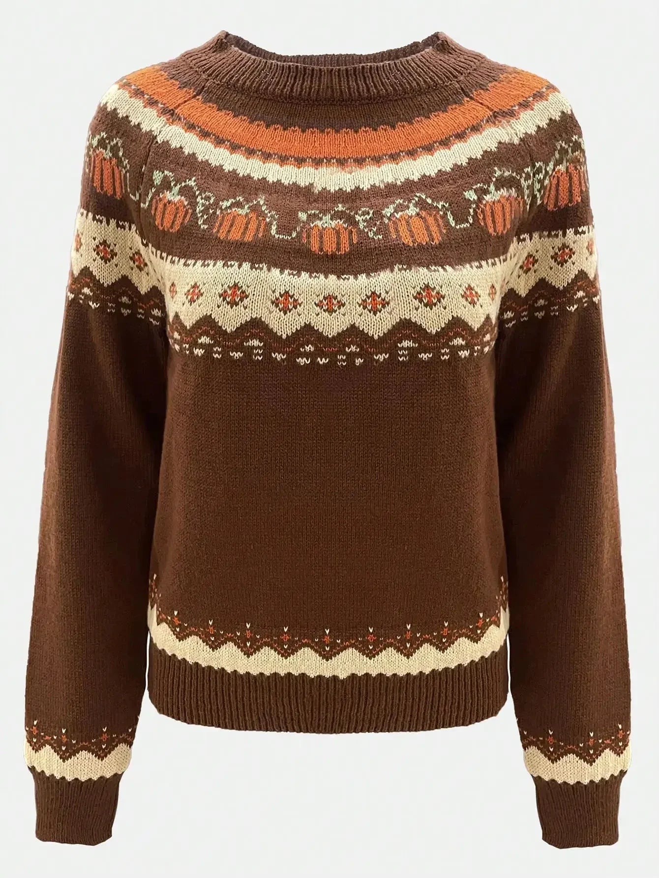 Damen Pullover Rundhalsausschnitt Passform Alltag Komfort