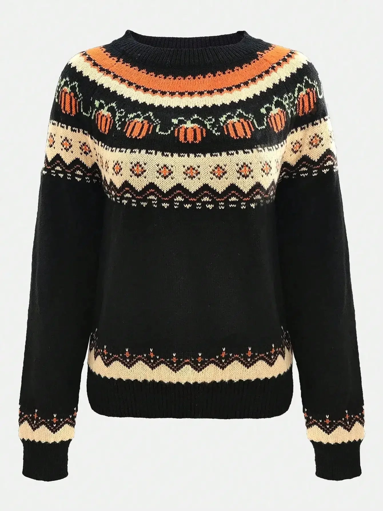 Damen Pullover Rundhalsausschnitt Passform Alltag Komfort