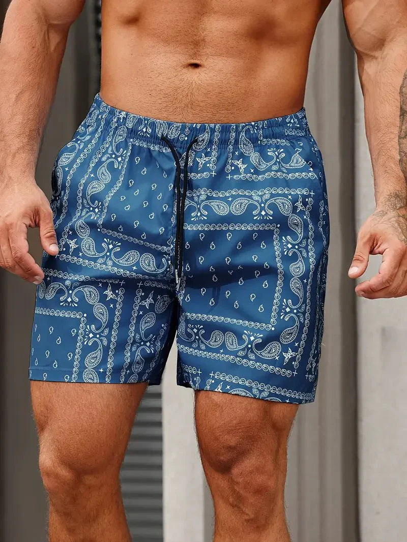 Herren Badeshorts, lockere Passform, schnelltrocknend, Sommerbekleidung