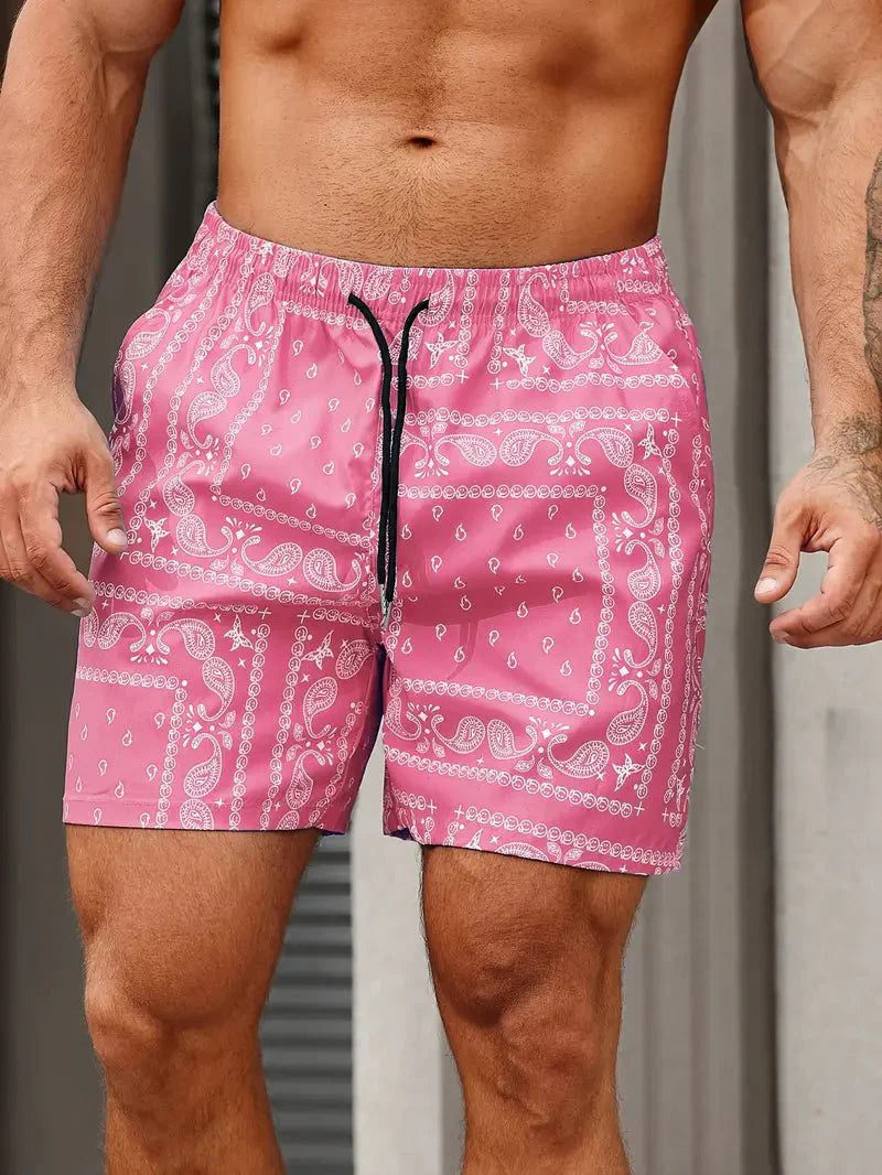Herren Badeshorts, lockere Passform, schnelltrocknend, Sommerbekleidung