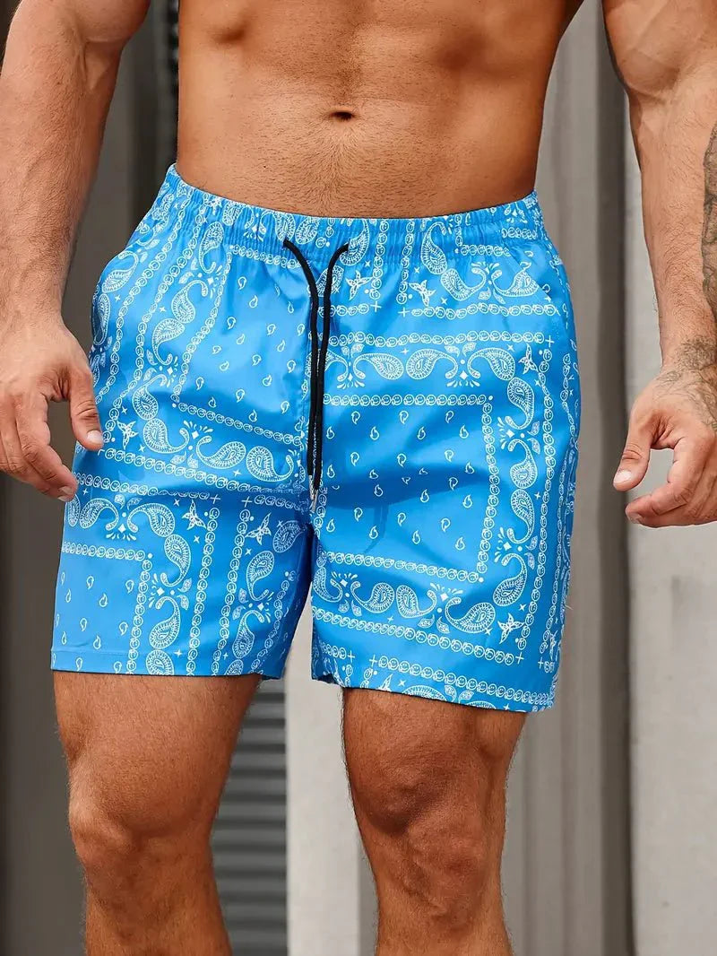 Herren Badeshorts, lockere Passform, schnelltrocknend, Sommerbekleidung