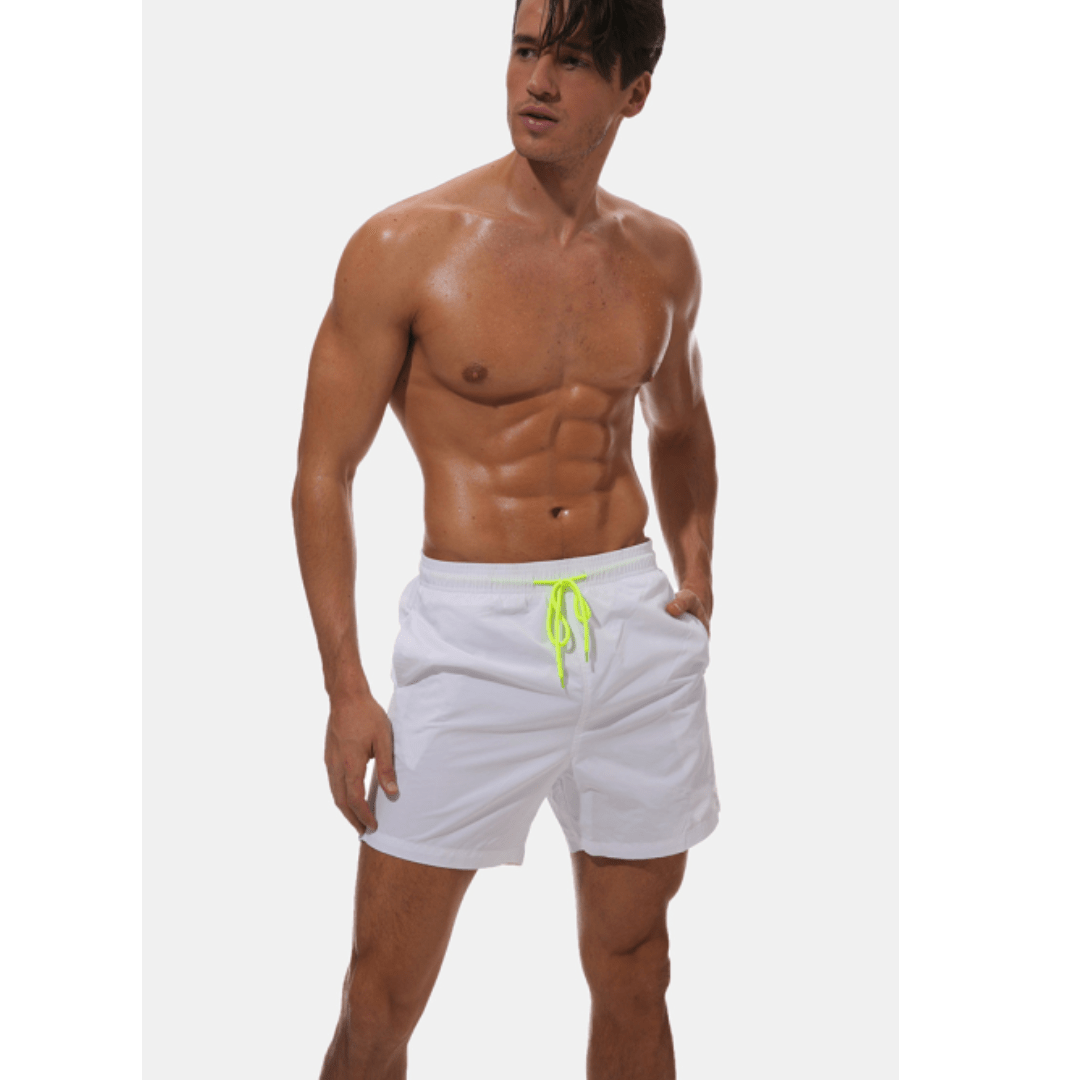Costume da bagno uomo, lunghezza corta, fodera e tasca laterale