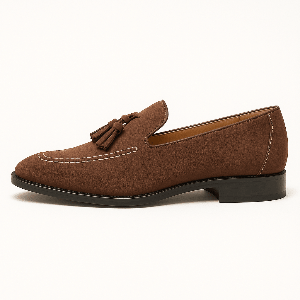 Quasten-Loafers Herren Leder Klassischer Stil Alltagskomfort