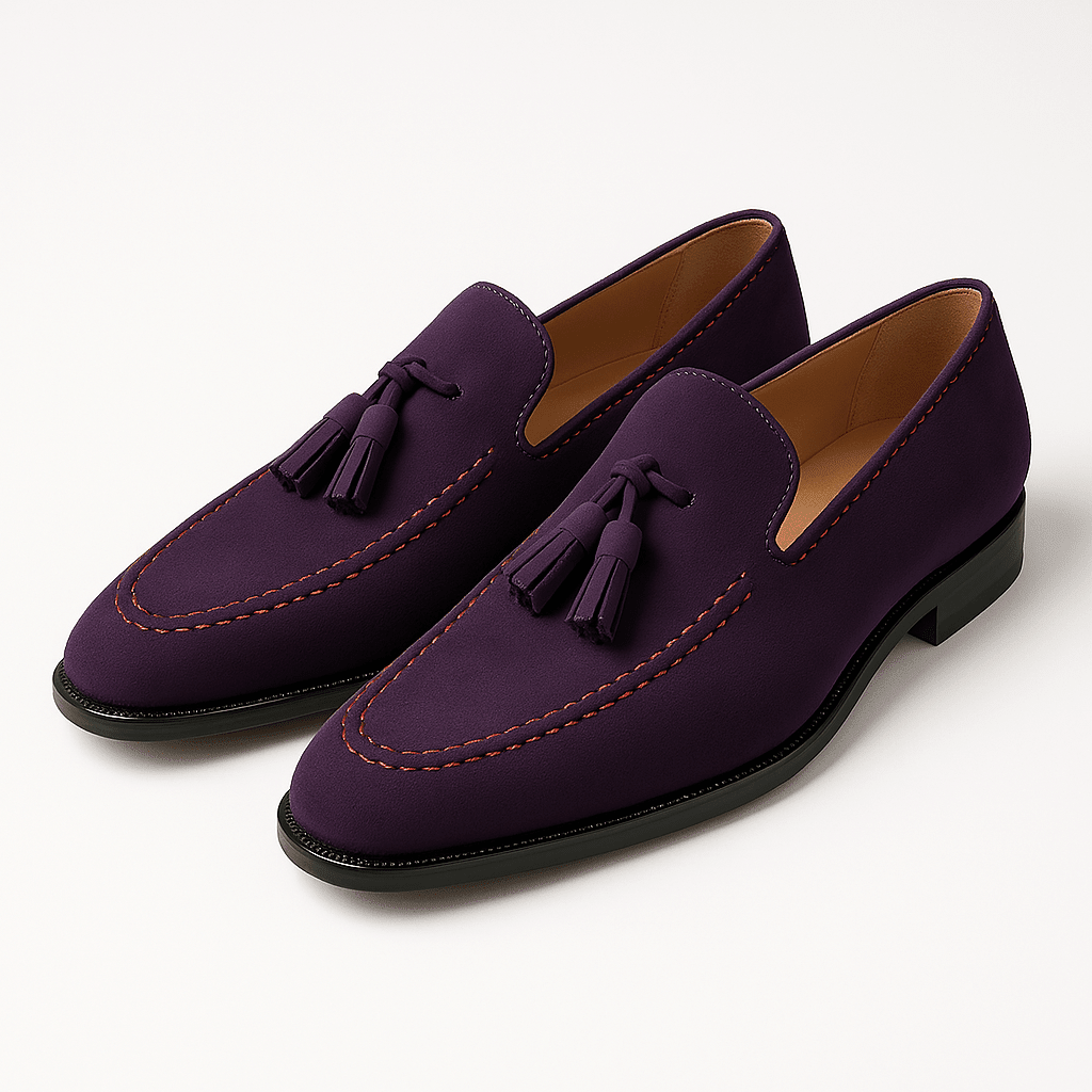 Quasten-Loafers Herren Leder Klassischer Stil Alltagskomfort
