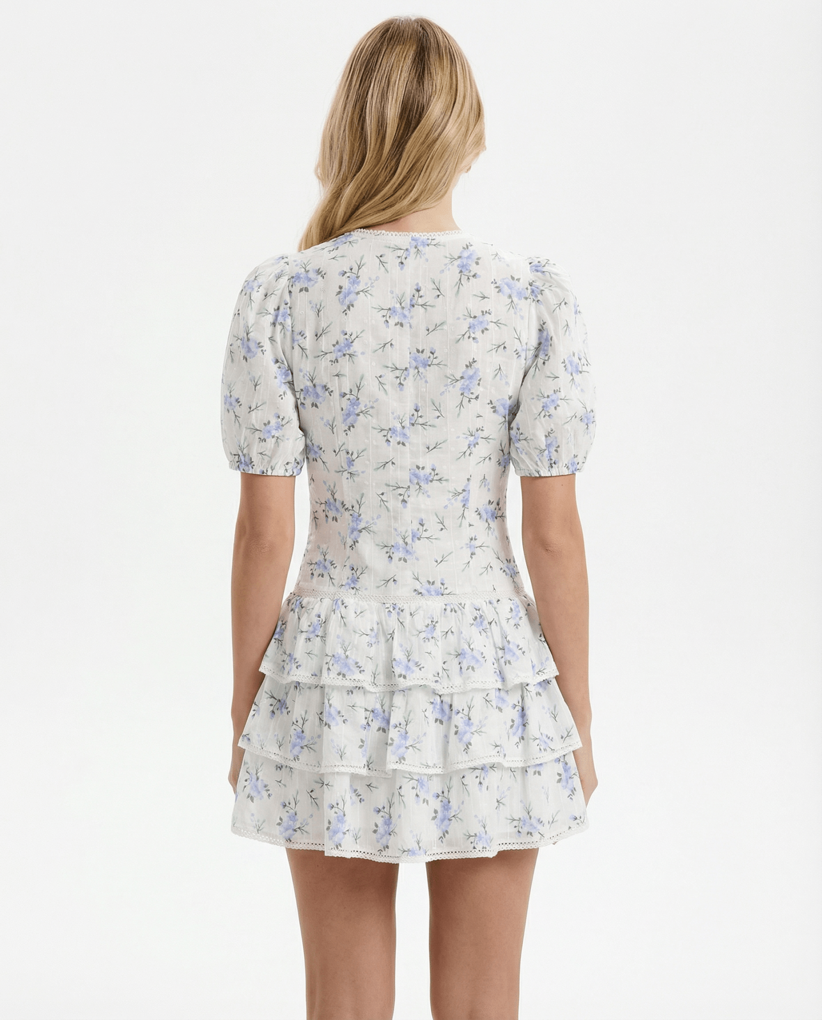 Vestido mini para mujer con escote en V, largo corto y cierre tipo pull-on