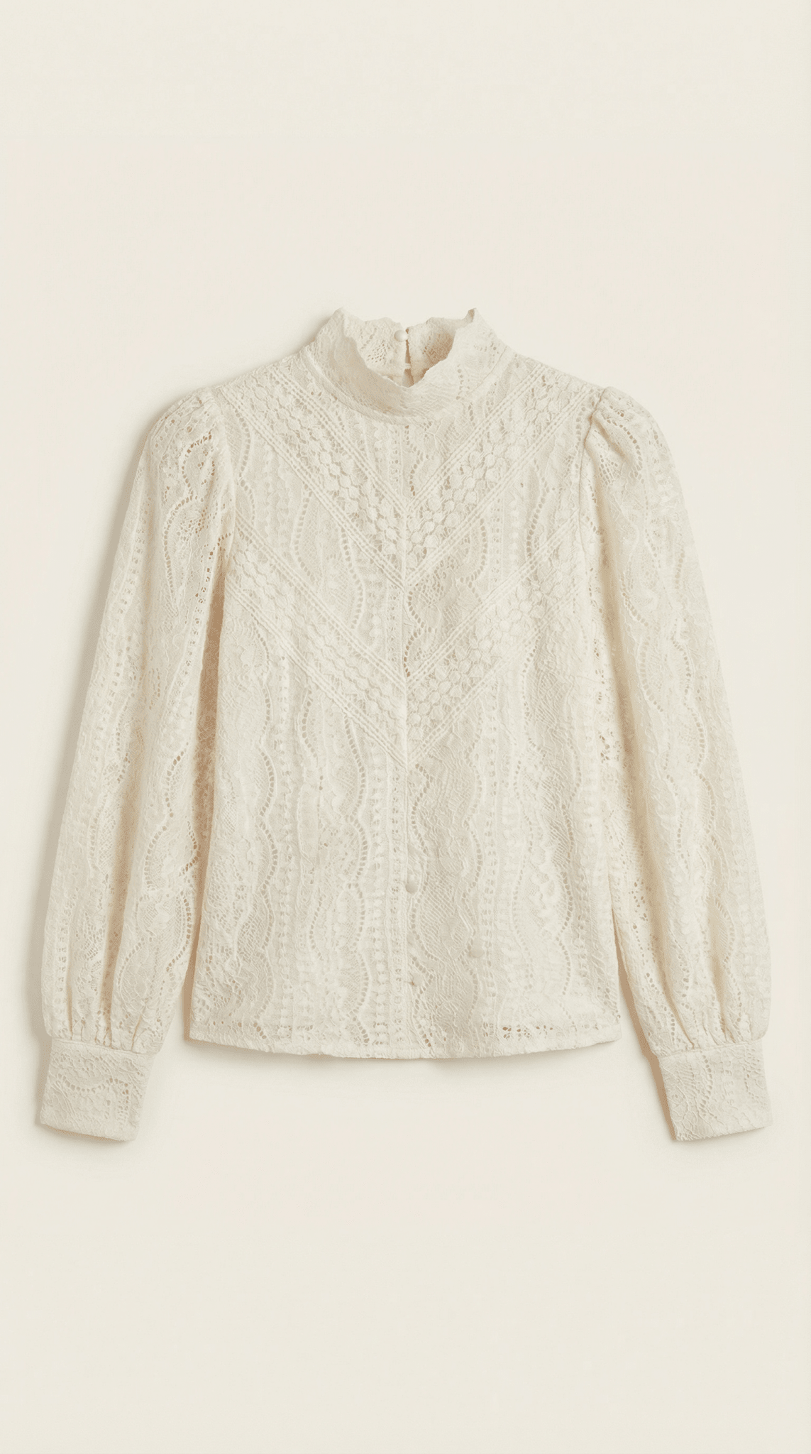 Blusa da donna — Maniche lunghe con collo alto a listino