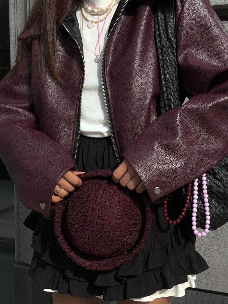 Giacca donna — Chiusura frontale con zip, collo con rever