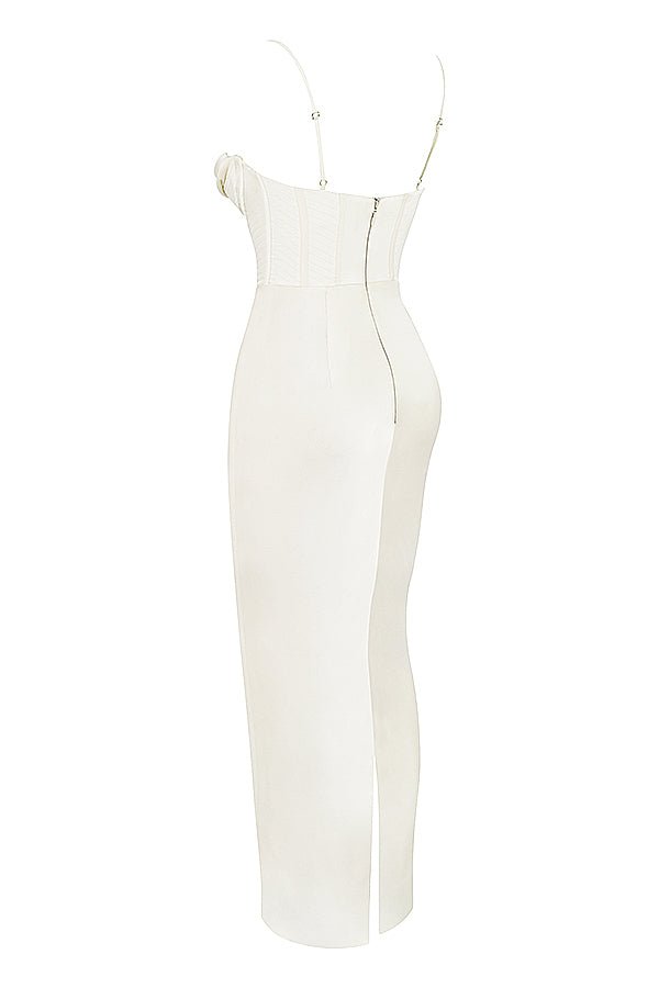 Vestido mini para mujer — ajustado con cierre trasero de lazo plisado