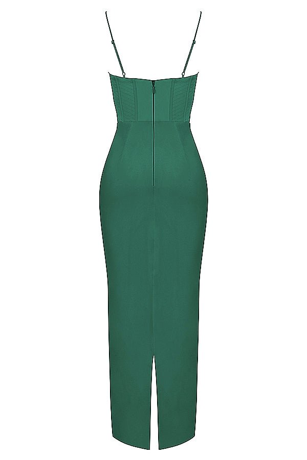 Vestido mini para mujer — ajustado con cierre trasero de lazo plisado