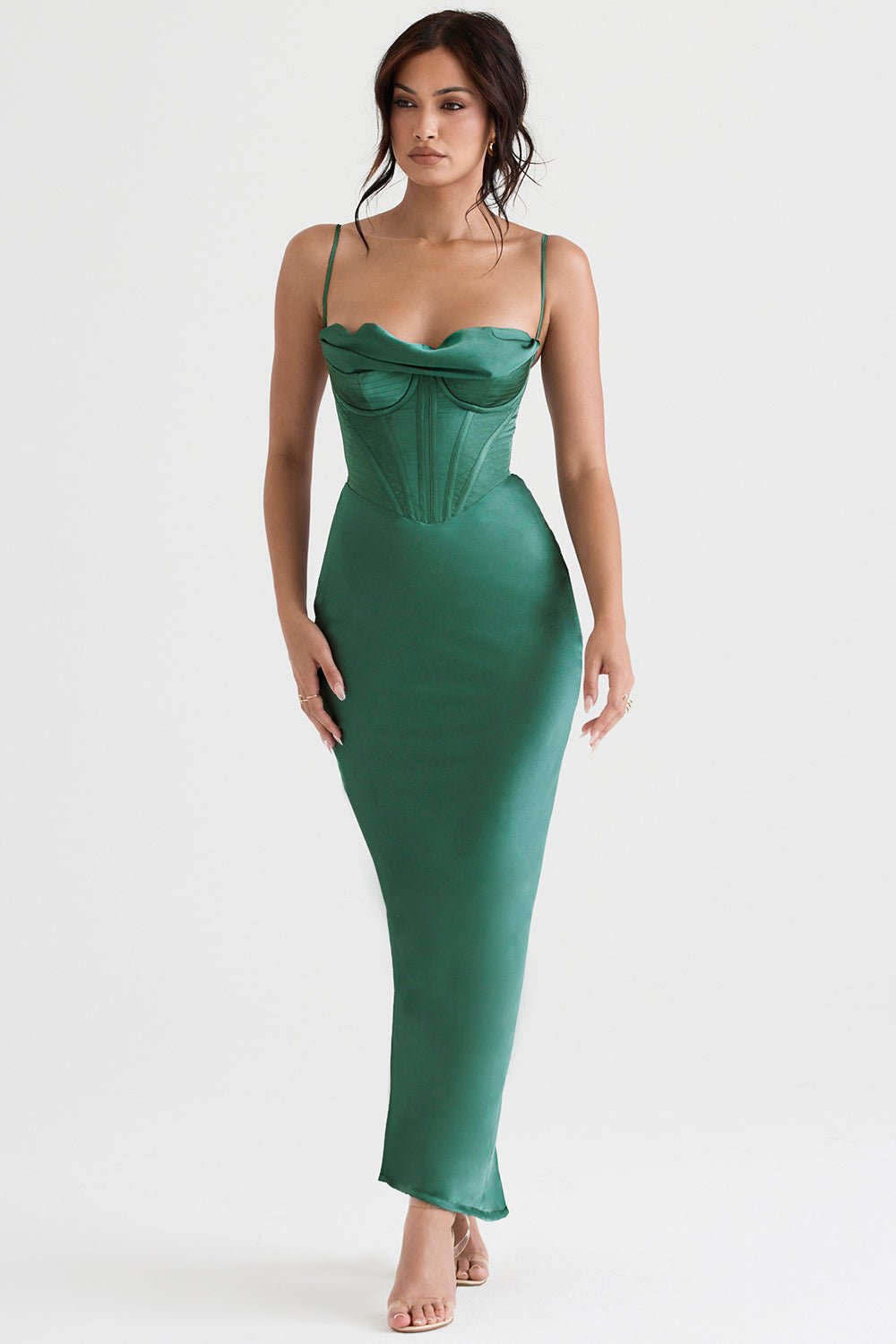 Vestido mini para mujer — ajustado con cierre trasero de lazo plisado