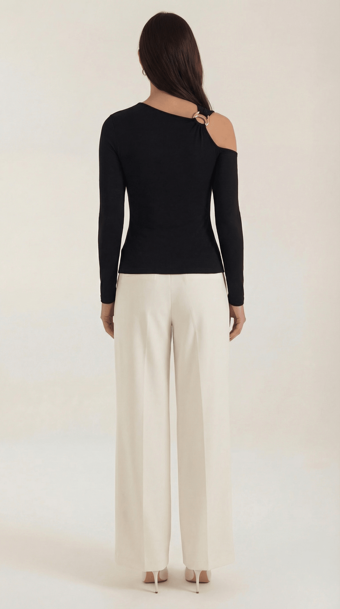 Top da donna — Senza maniche, monospalla con scollo asimmetrico