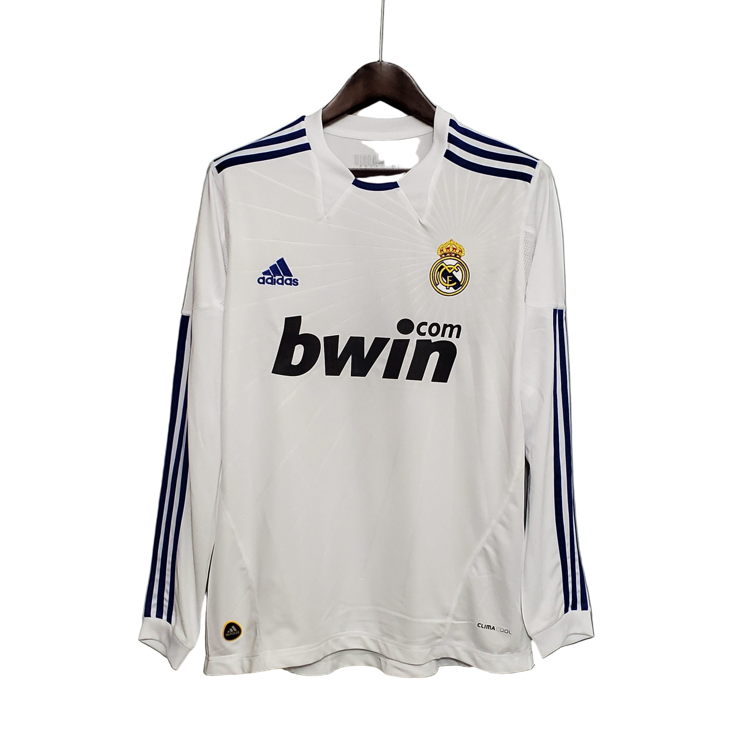 2010/2011 Real Madrid Heim Retro Langarmtrikot