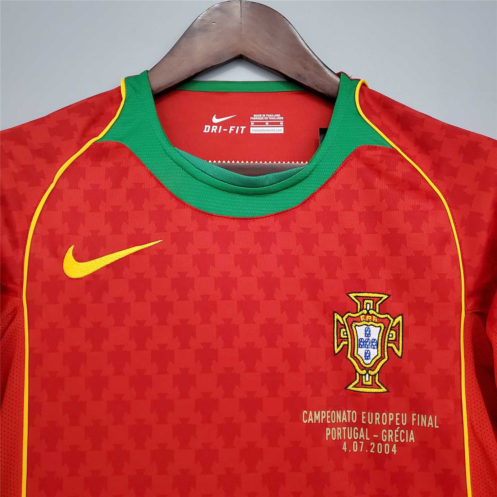 Portugal Retro-Trikot 2004 – Klassisches Euro 2004 Trikot