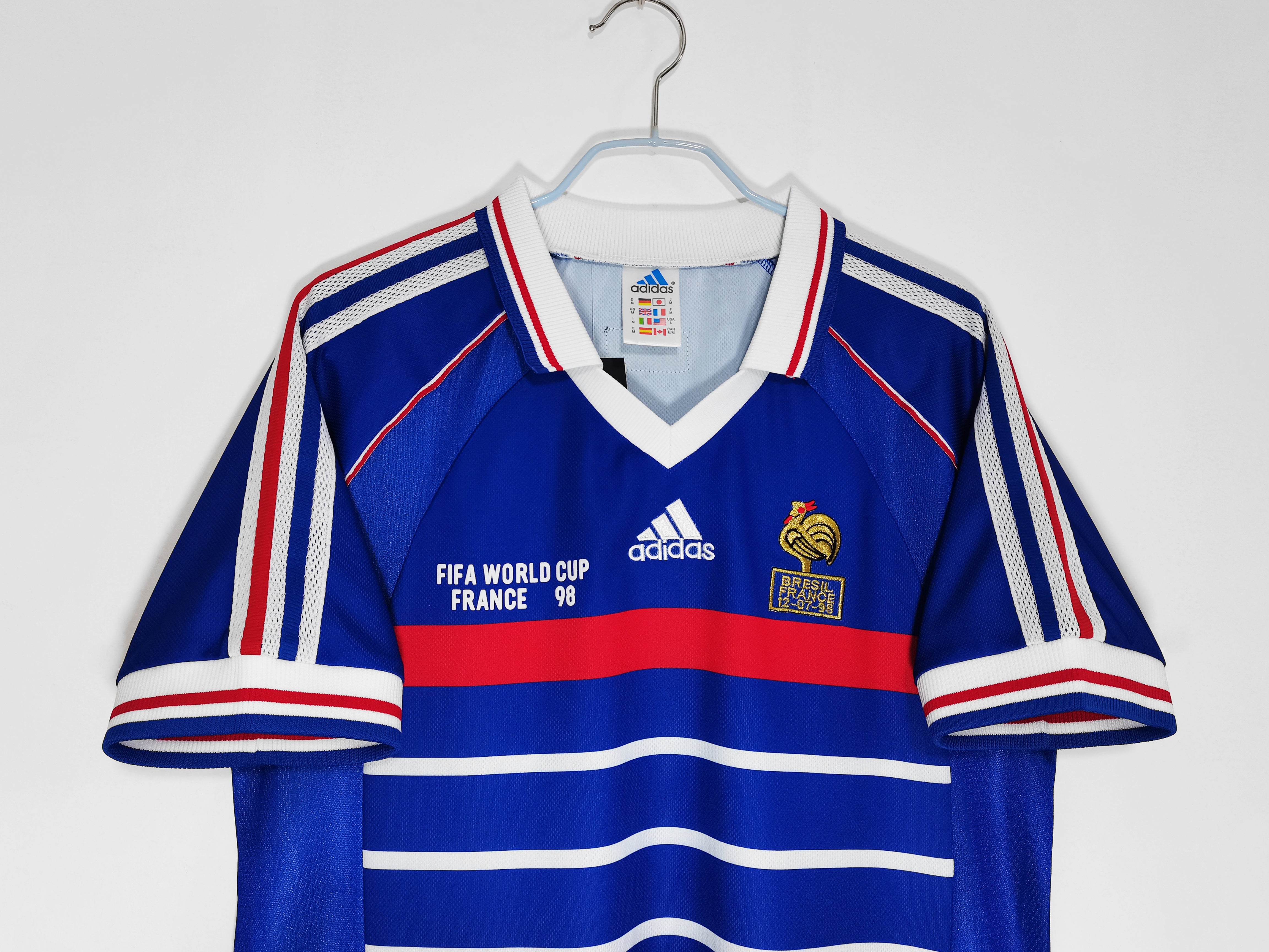 1998 Frankreich Heim Retrotrikot