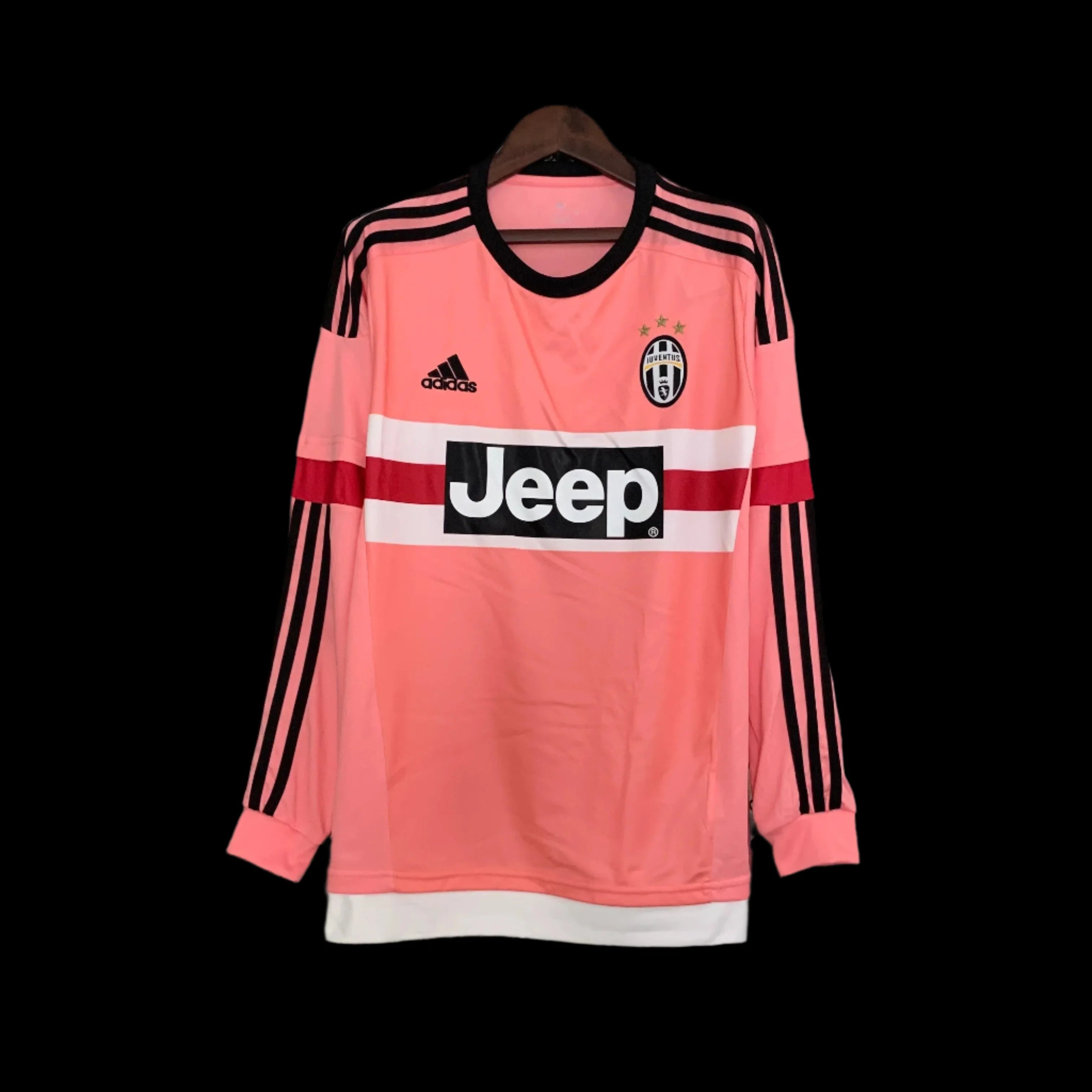 Maglia trasferta Juventus retrò rosa maniche lunghe 2015-2016