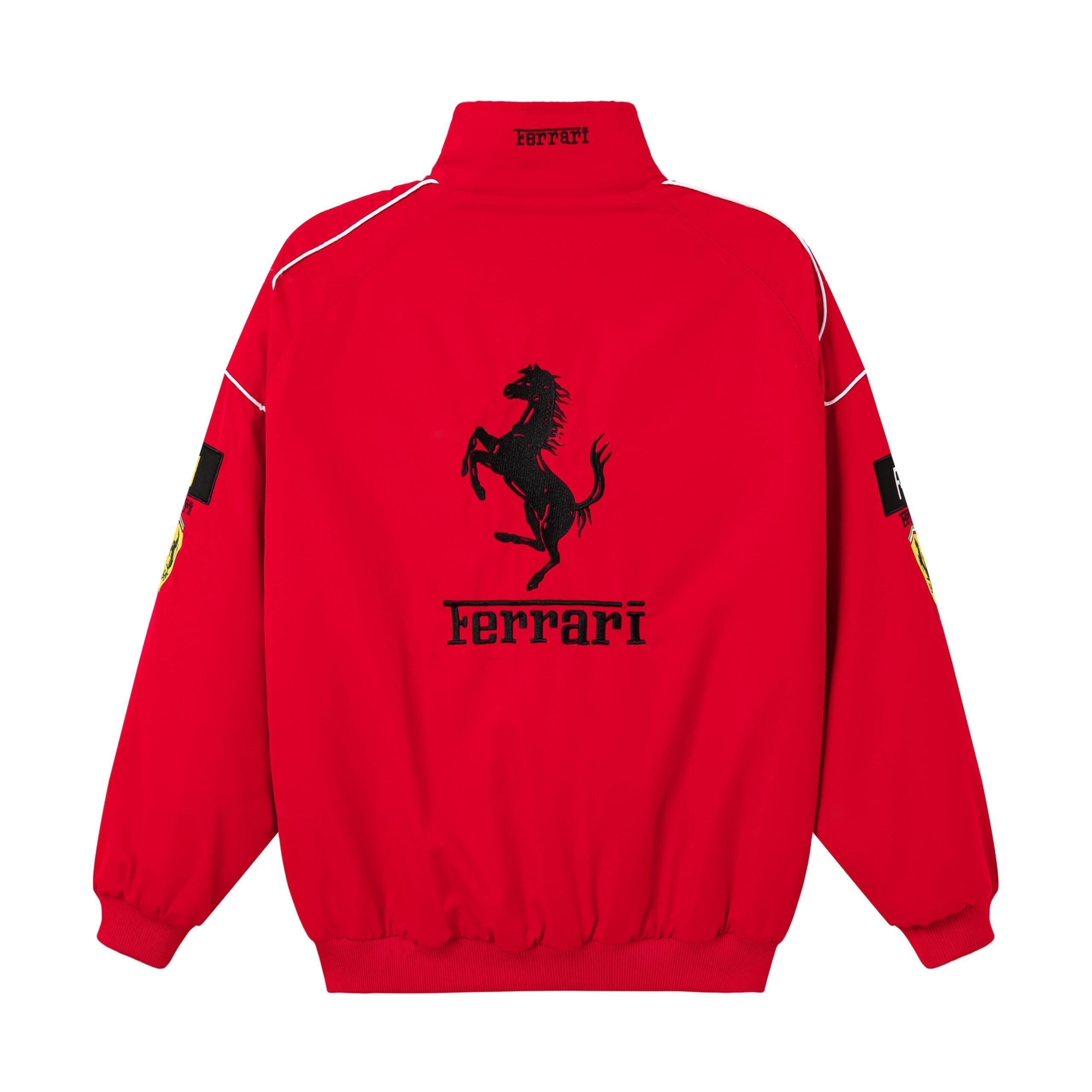 Chaqueta del Equipo de Carreras Rari F1 – Abrigo con cremallera Scuderia Motorsport rojo