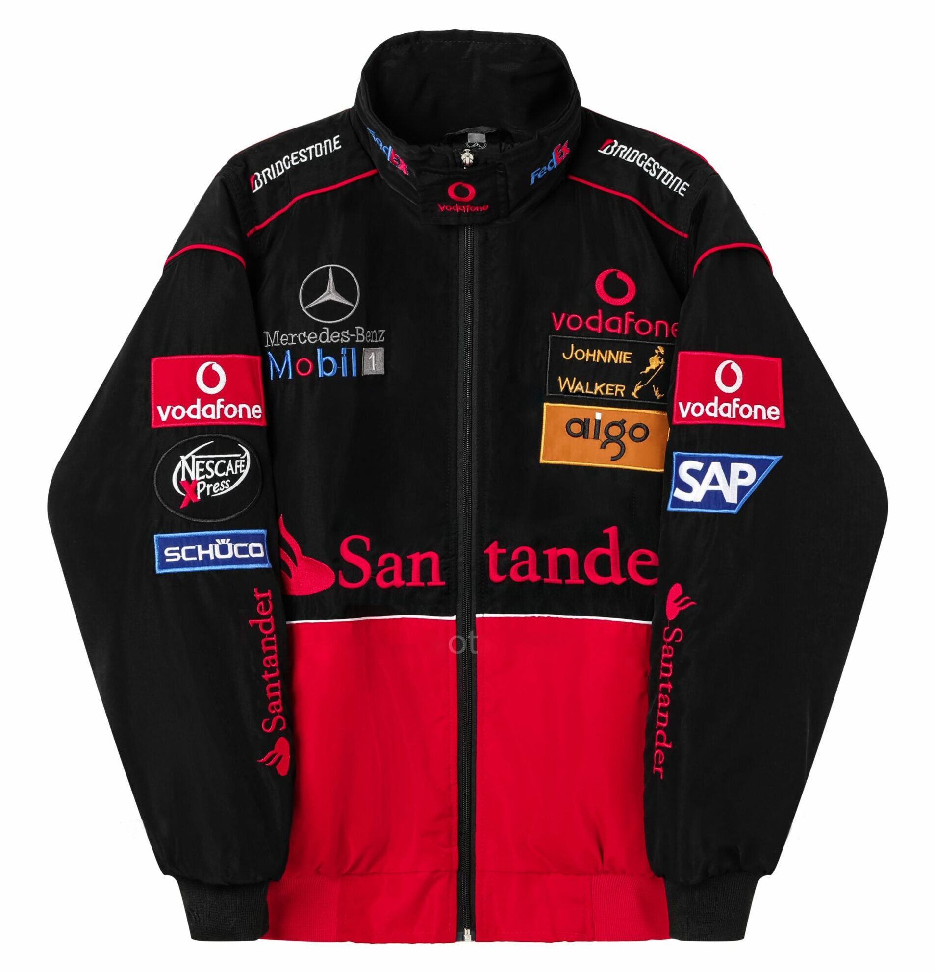 McLaren F1 Rennteam Jacke – Vodafone Mercedes Motorsport Reißverschluss-Mantel