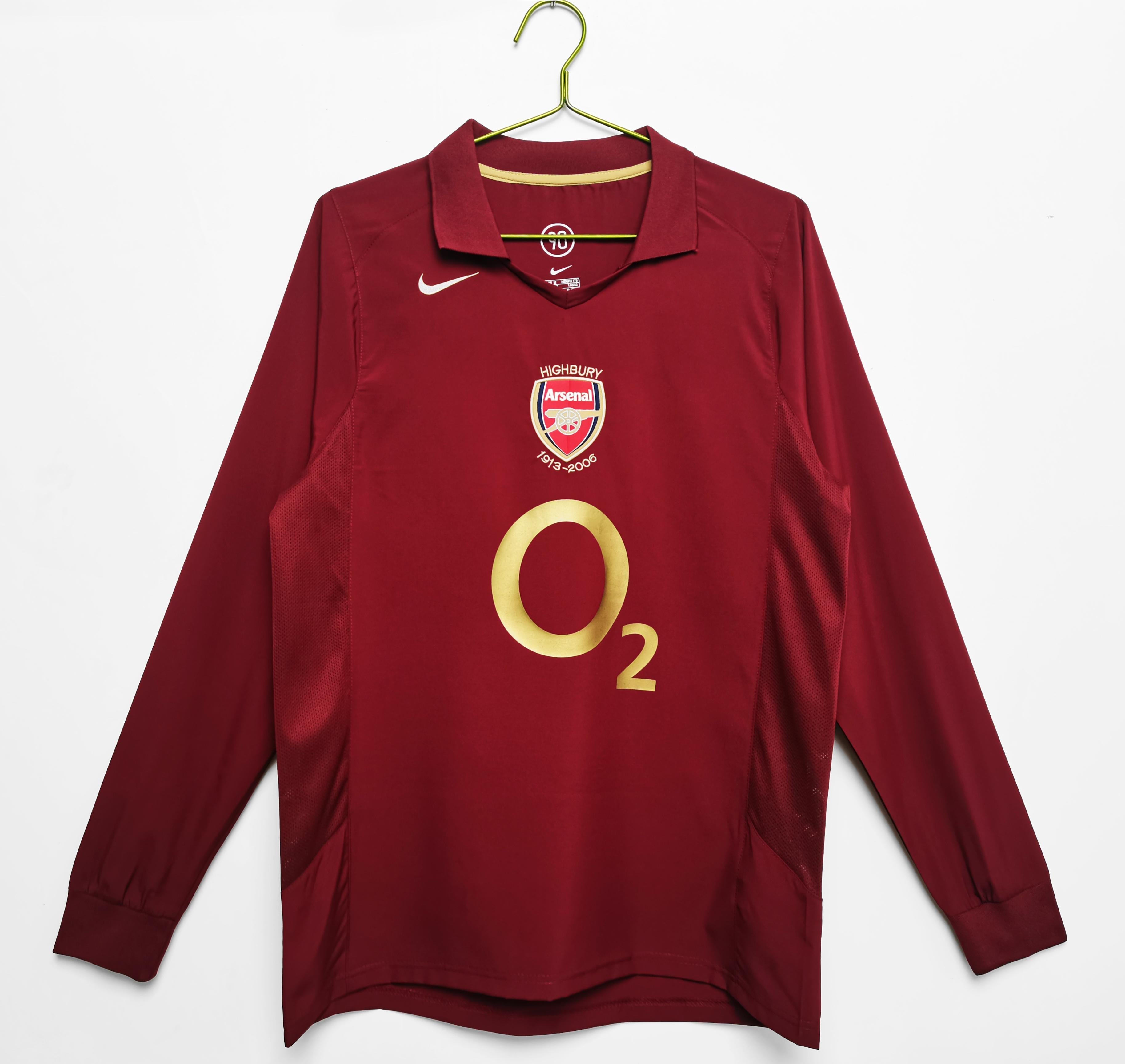 Kit casalingo manica lunga Arsenal 2005-2006