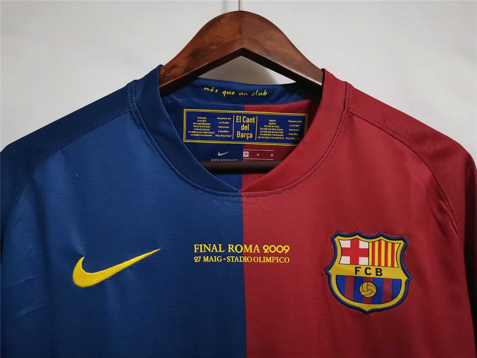 2008/2009 Barcelona Heim Final Roma Trikot