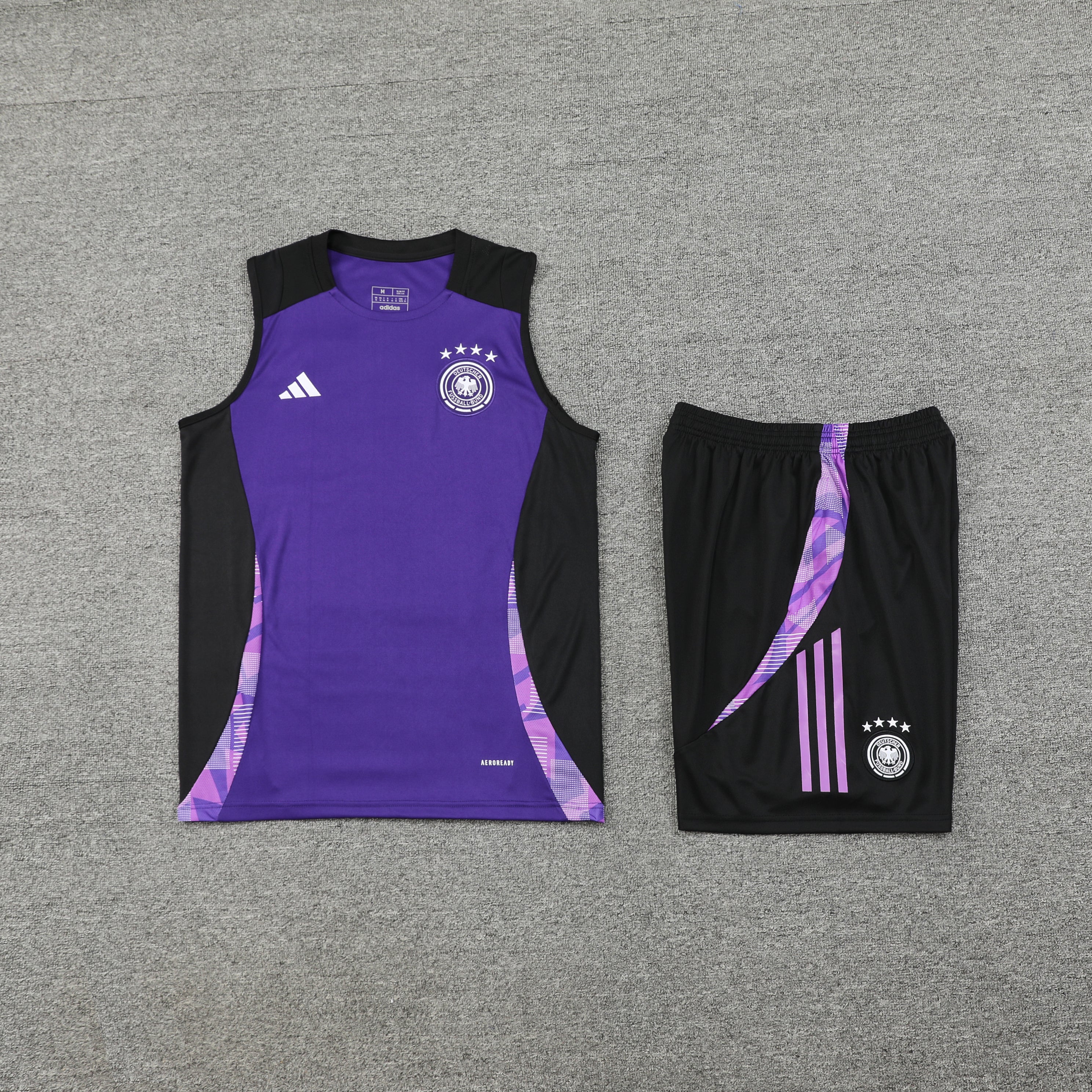 Set di allenamento senza maniche Germania viola 2024/25