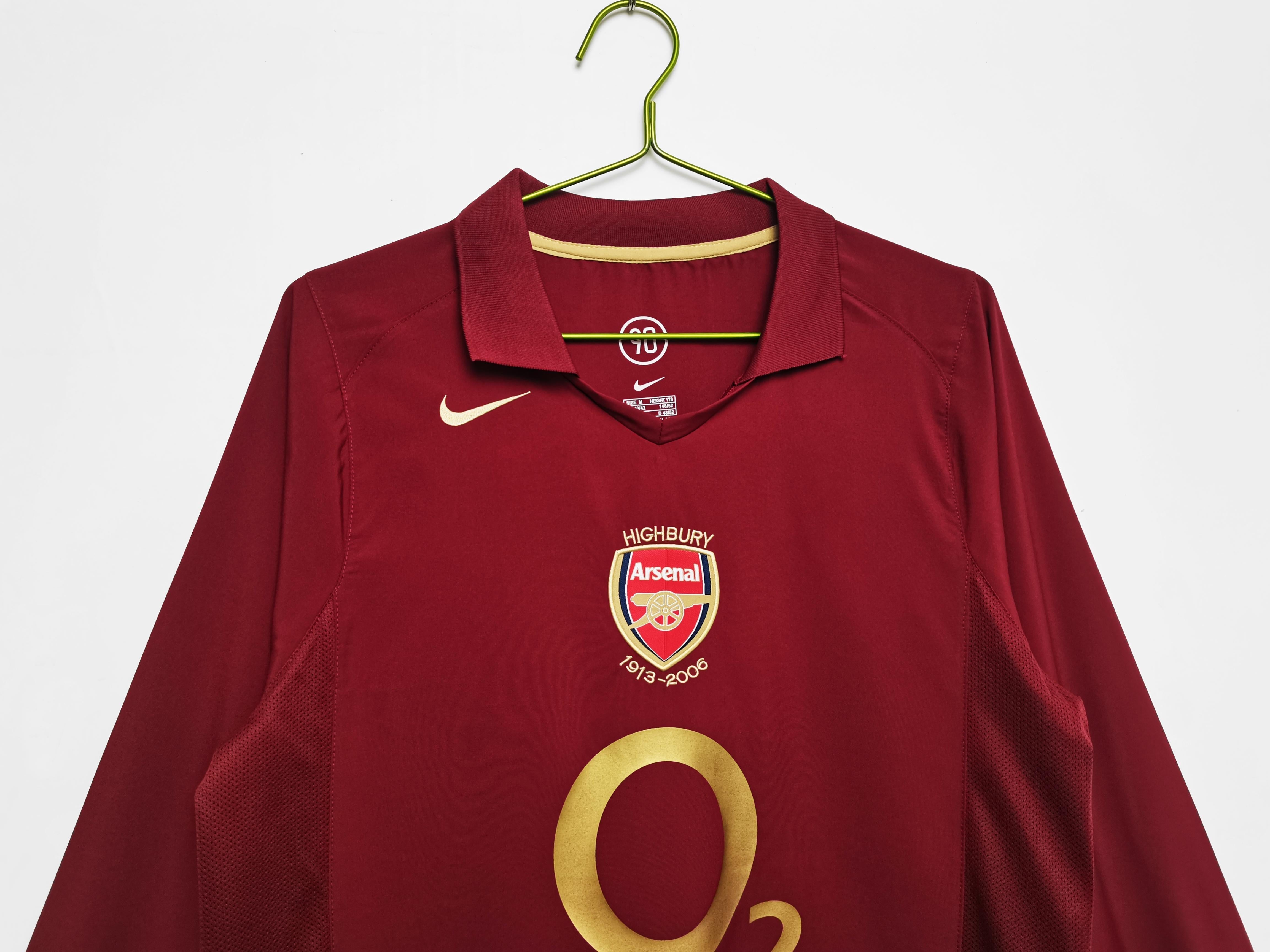 Kit casalingo manica lunga Arsenal 2005-2006