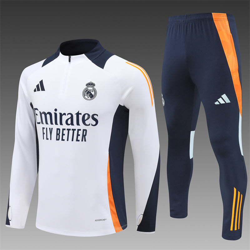 Tuta Bianca Arancione Real Madrid 2024/2025