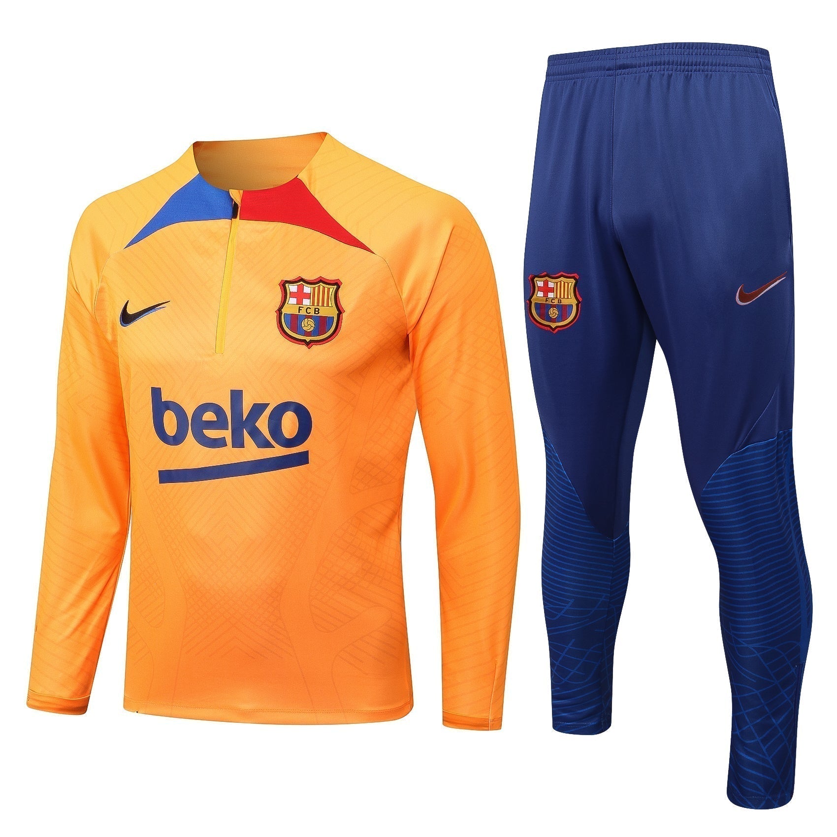 Barcelona 22-23 Oranger Trainingsanzug