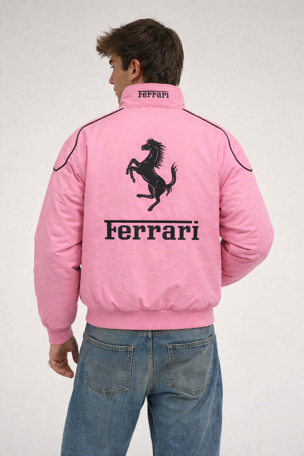 Giacca Vintage da Corsa Ferrari F1 Rosa