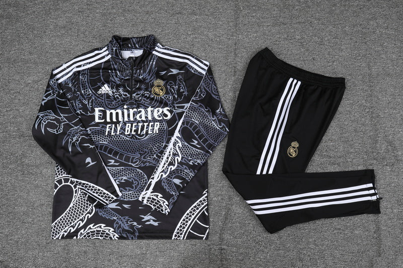 Tuta Nera Real Madrid Edizione Speciale Drago