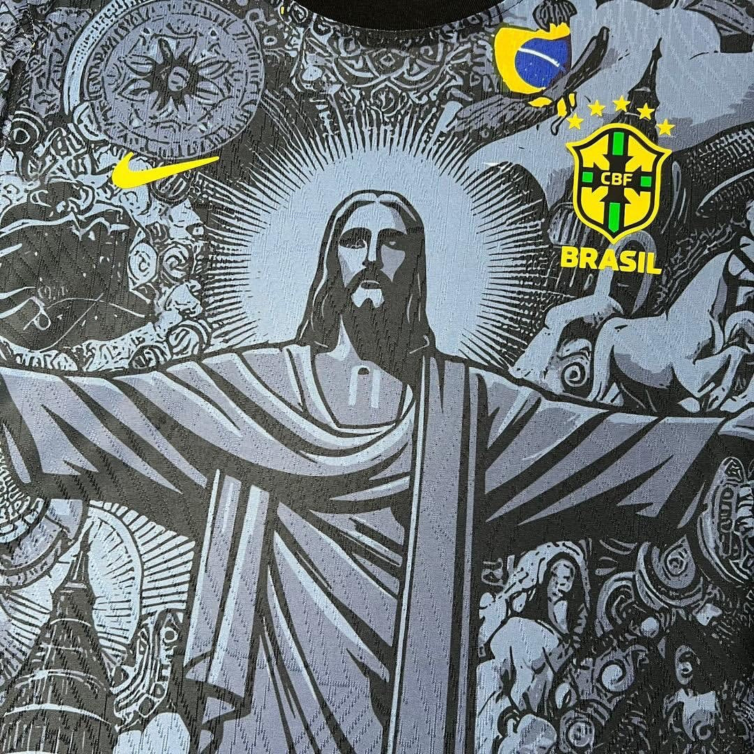 Das Brasilien Trikot Jesucristo Redentor 24-25 Sonderedition