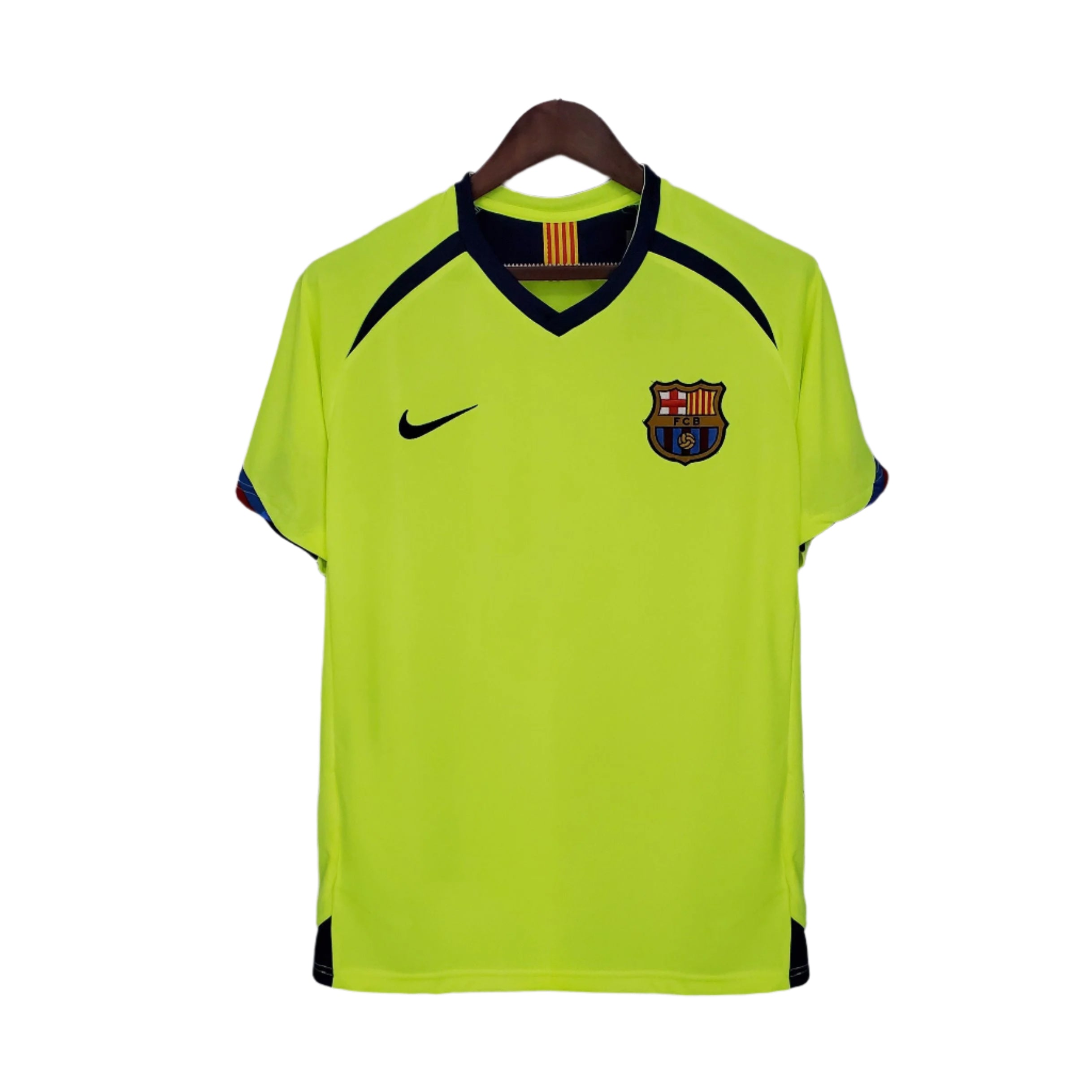 Barcellona Maglia Trasferta Retro 2005-2006 (giallo lime)
