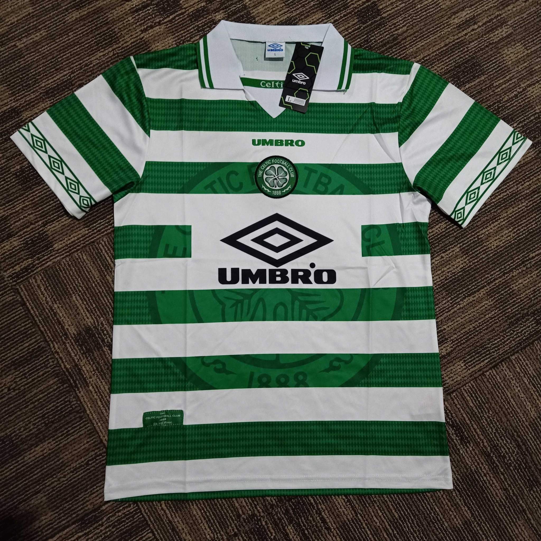 1997-1999 Glasgow Celtic Heim Retro-Trikot