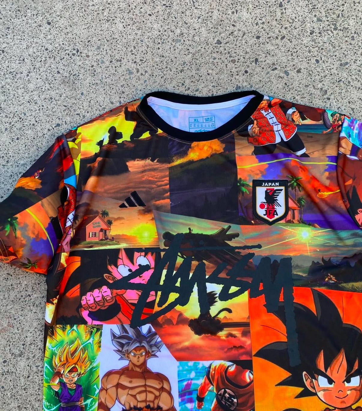 Maglia Giappone X Dragon Ball X Stussy Edizione Speciale 2025