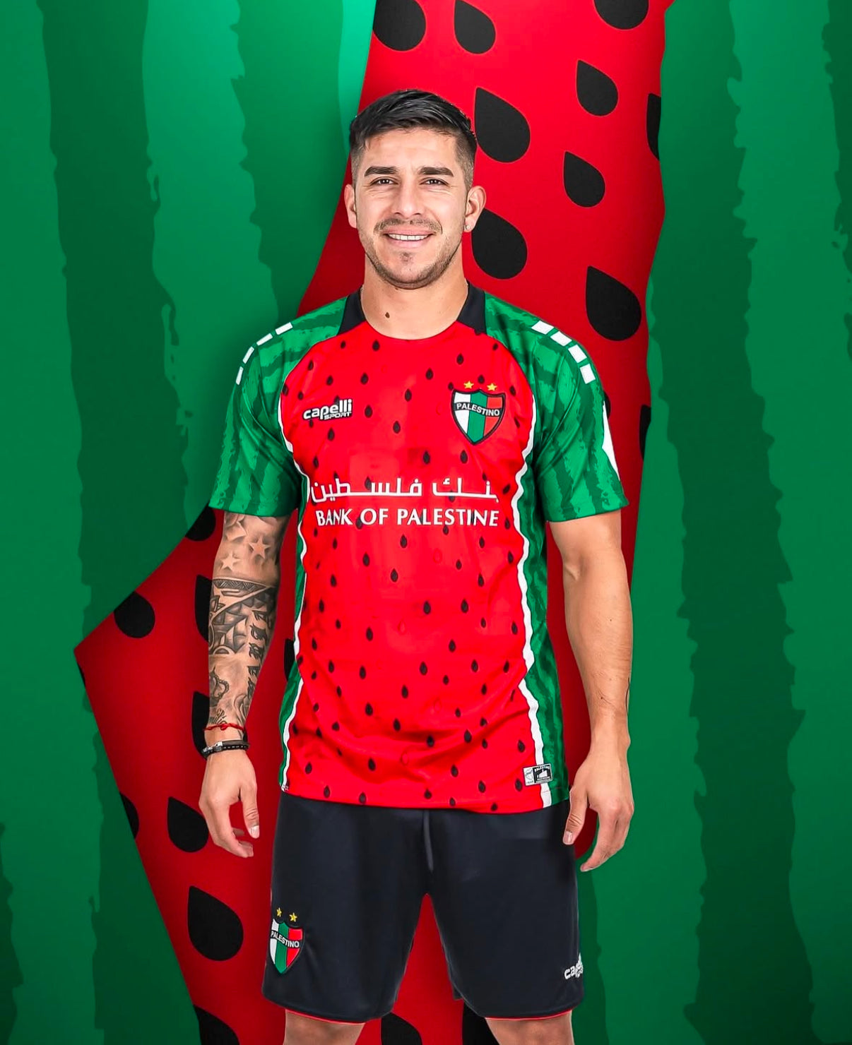 Palästina Wassermelonen Fußballtrikot Pelestino 2025/2026