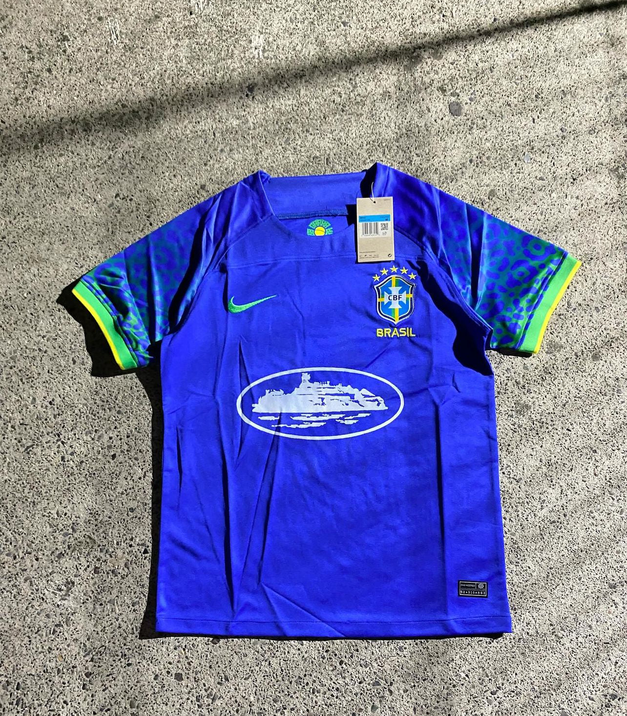 Maglia Edizione Limitata Blu Brasile x Corteiz