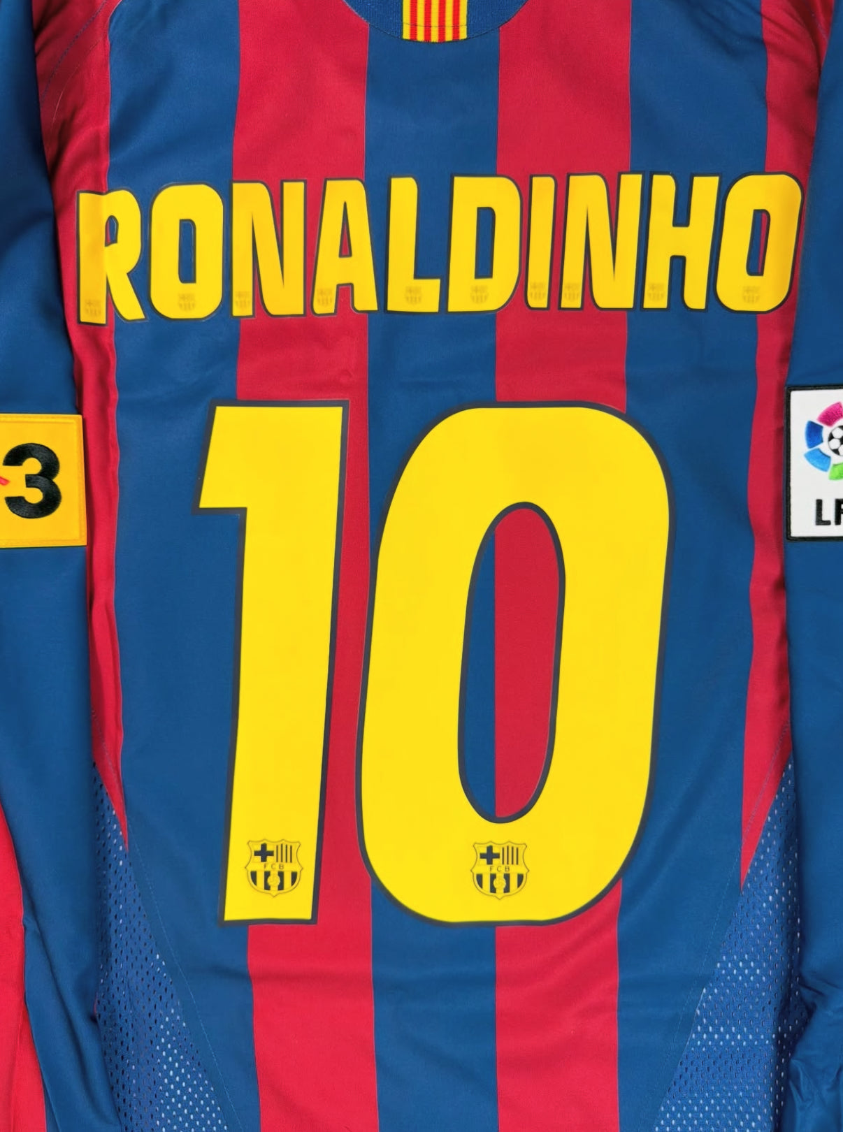 Maglia retro Ronaldinho maniche lunghe Barcellona 2005