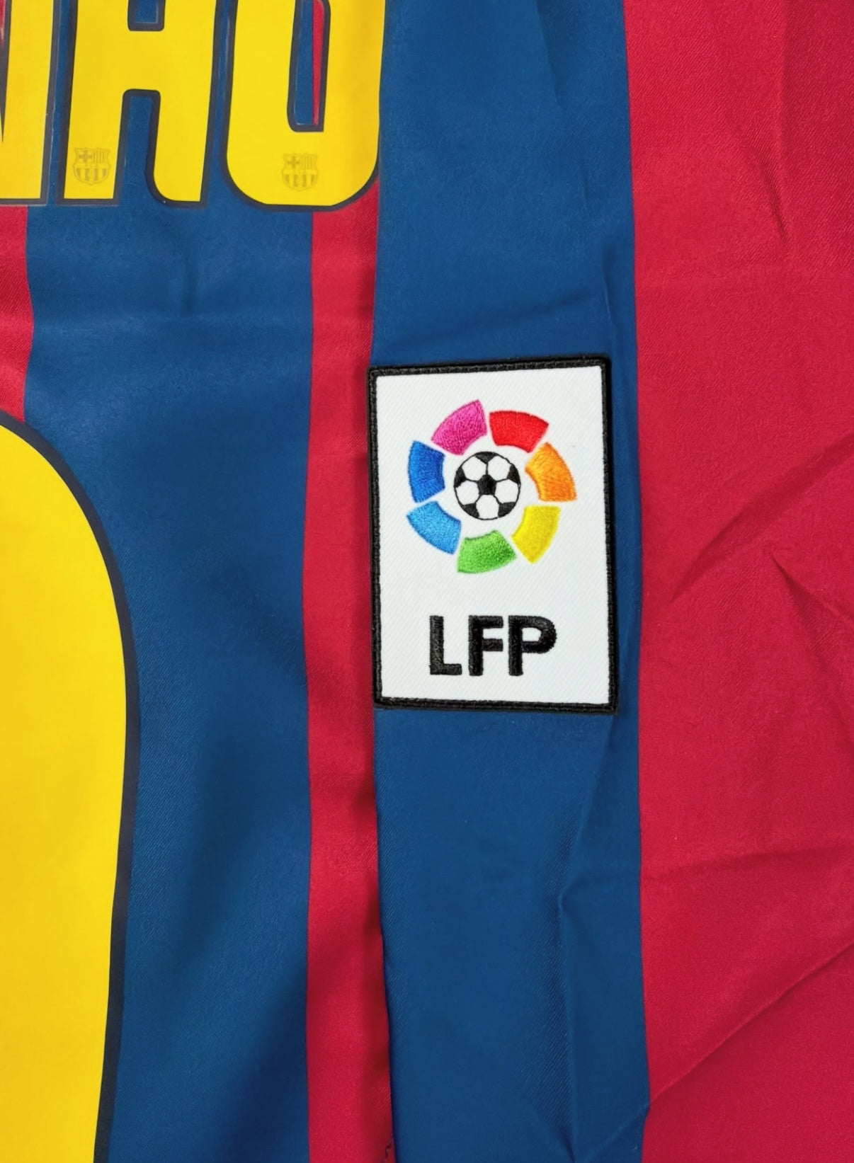 Maglia retro Ronaldinho maniche lunghe Barcellona 2005