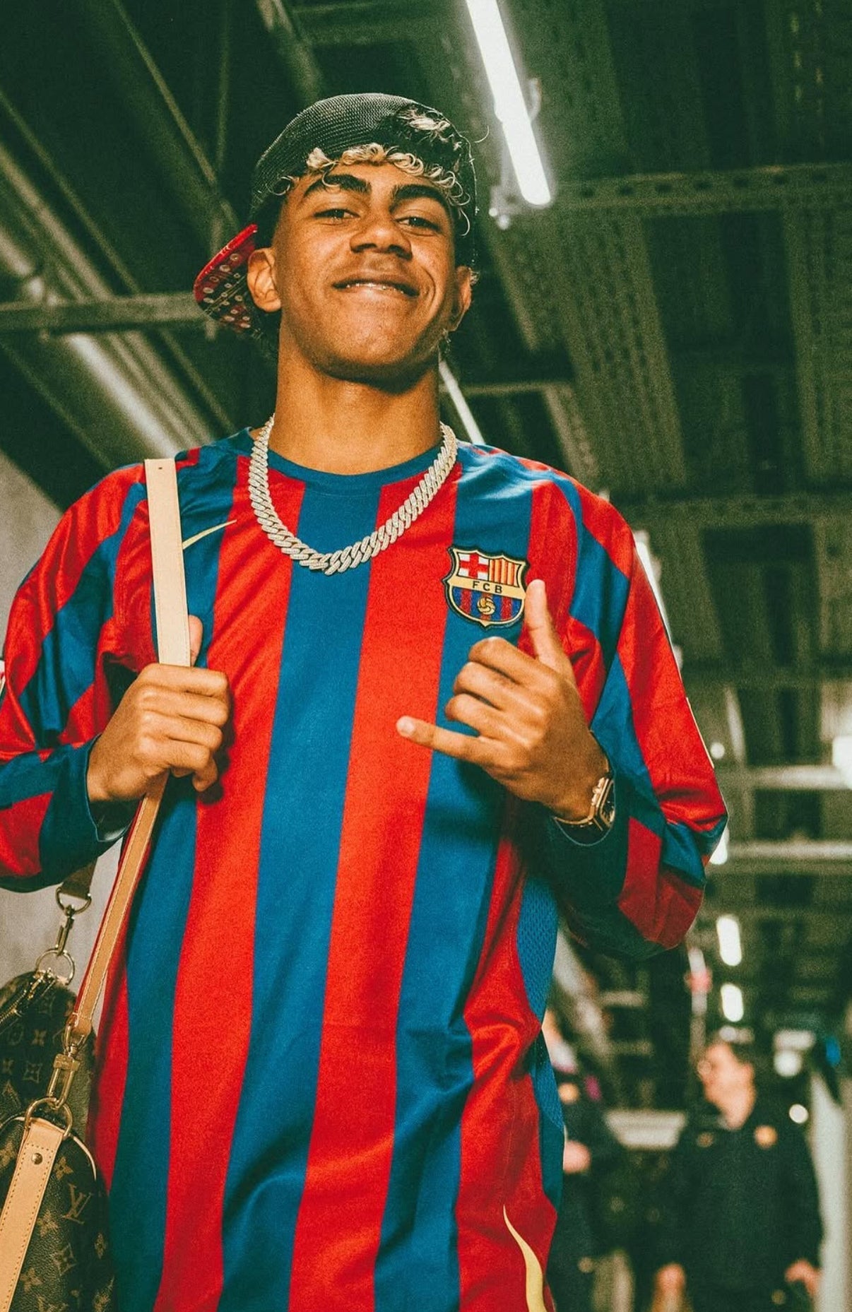 Maglia retro Ronaldinho maniche lunghe Barcellona 2005