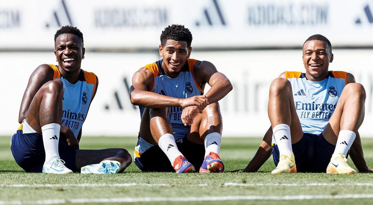 Set Allenamento Pre-partita Estivo Senza Maniche Real Madrid 2024/2025