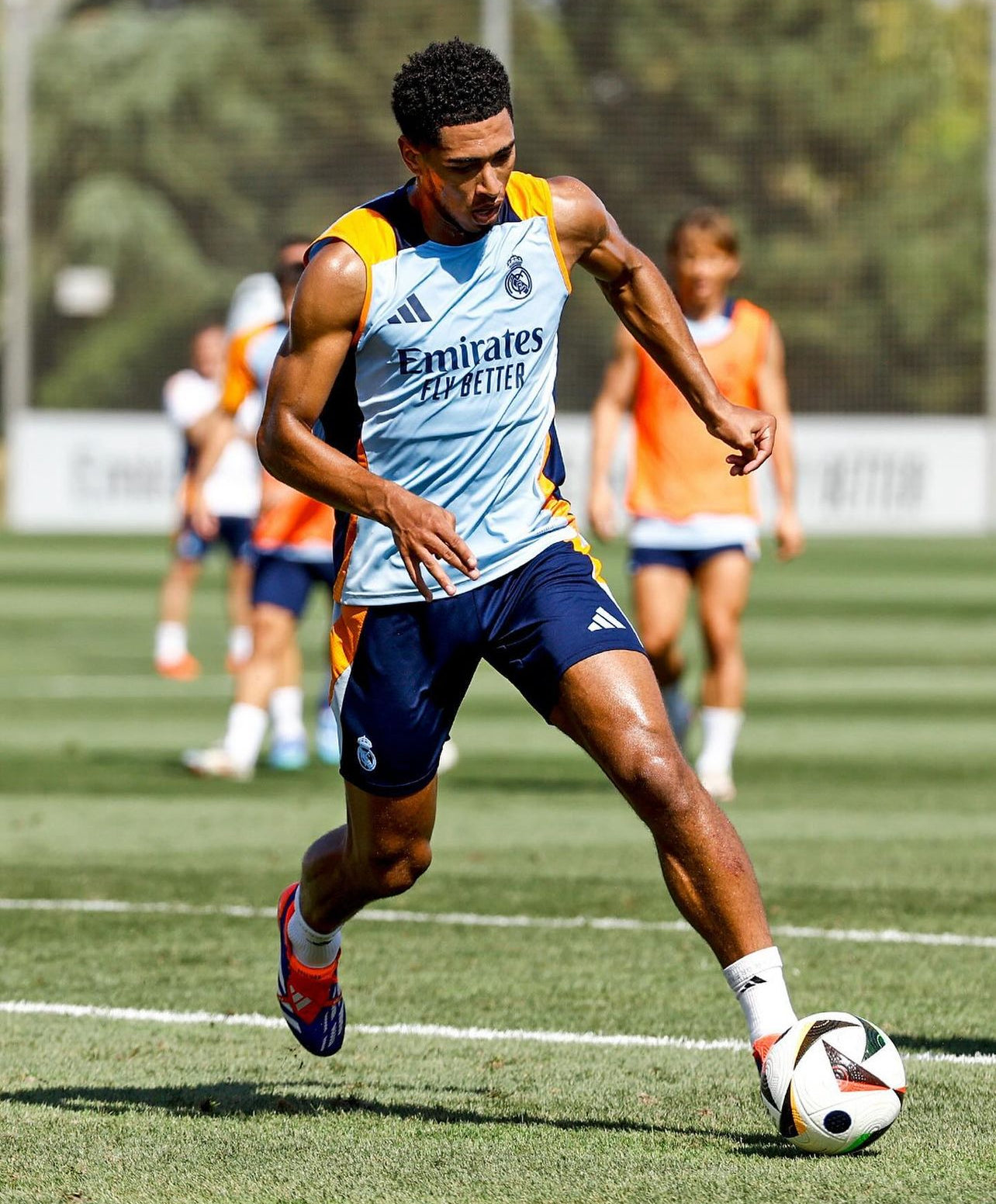 Set Allenamento Pre-partita Estivo Senza Maniche Real Madrid 2024/2025