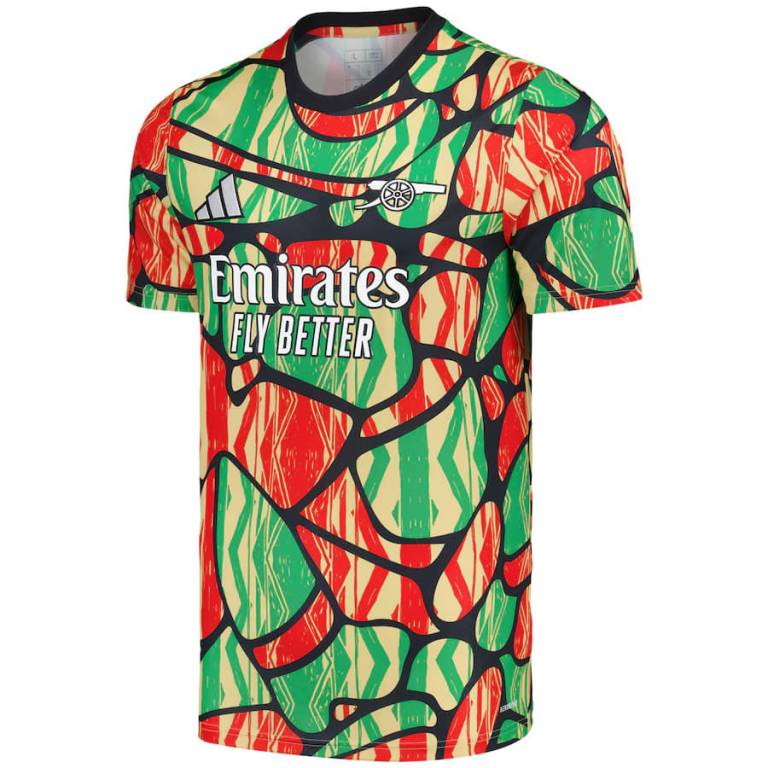 Camiseta Arsenal Pré-Match 2024 2025 Roja