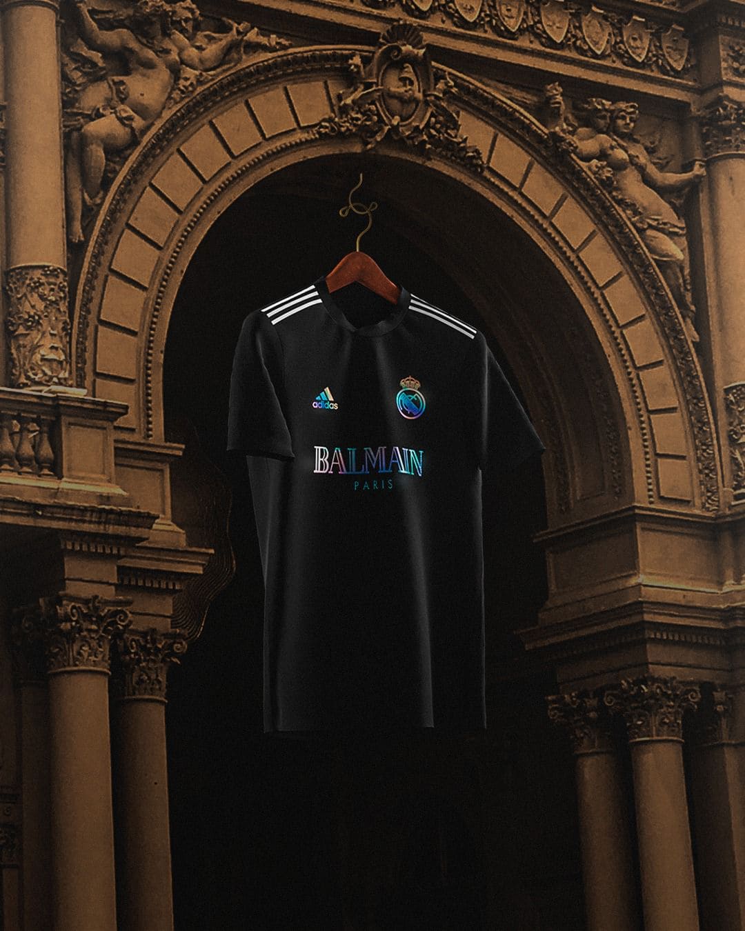 Maglia nera REAL MADRID x BALMAIN