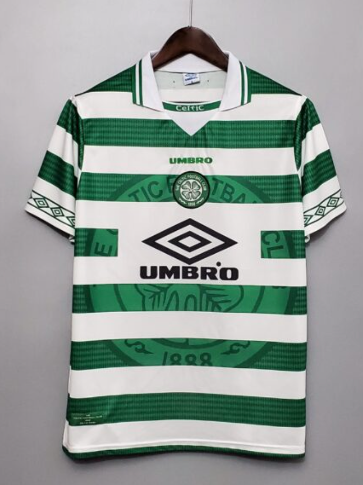 1997-1999 Glasgow Celtic Heim Retro-Trikot
