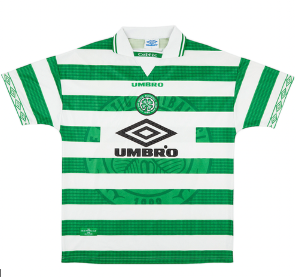 1997-1999 Glasgow Celtic Heim Retro-Trikot