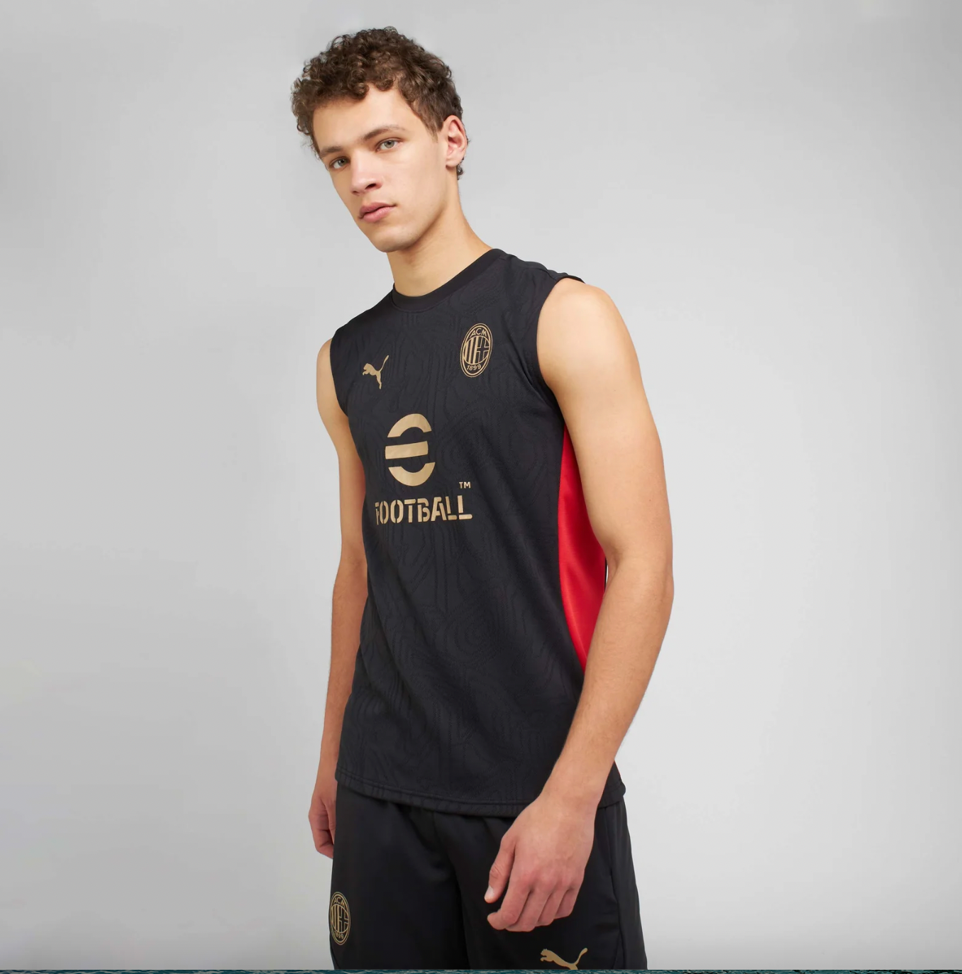 Set allenamento smanicato AC Milan 2025