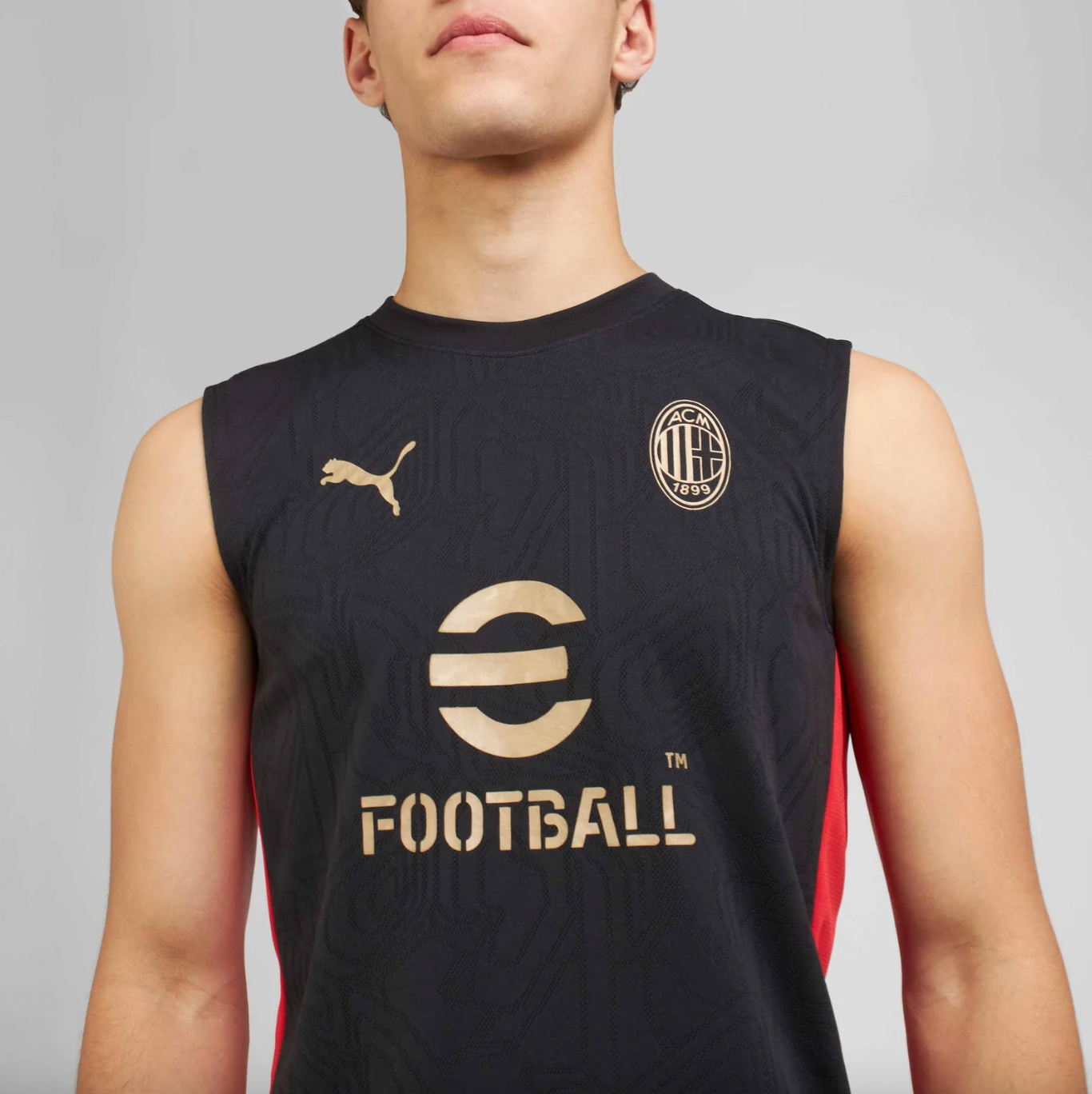 Set allenamento smanicato AC Milan 2025