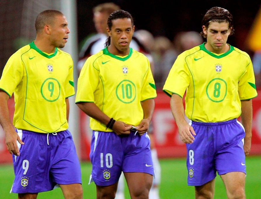 Camiseta retro Brasil 2004