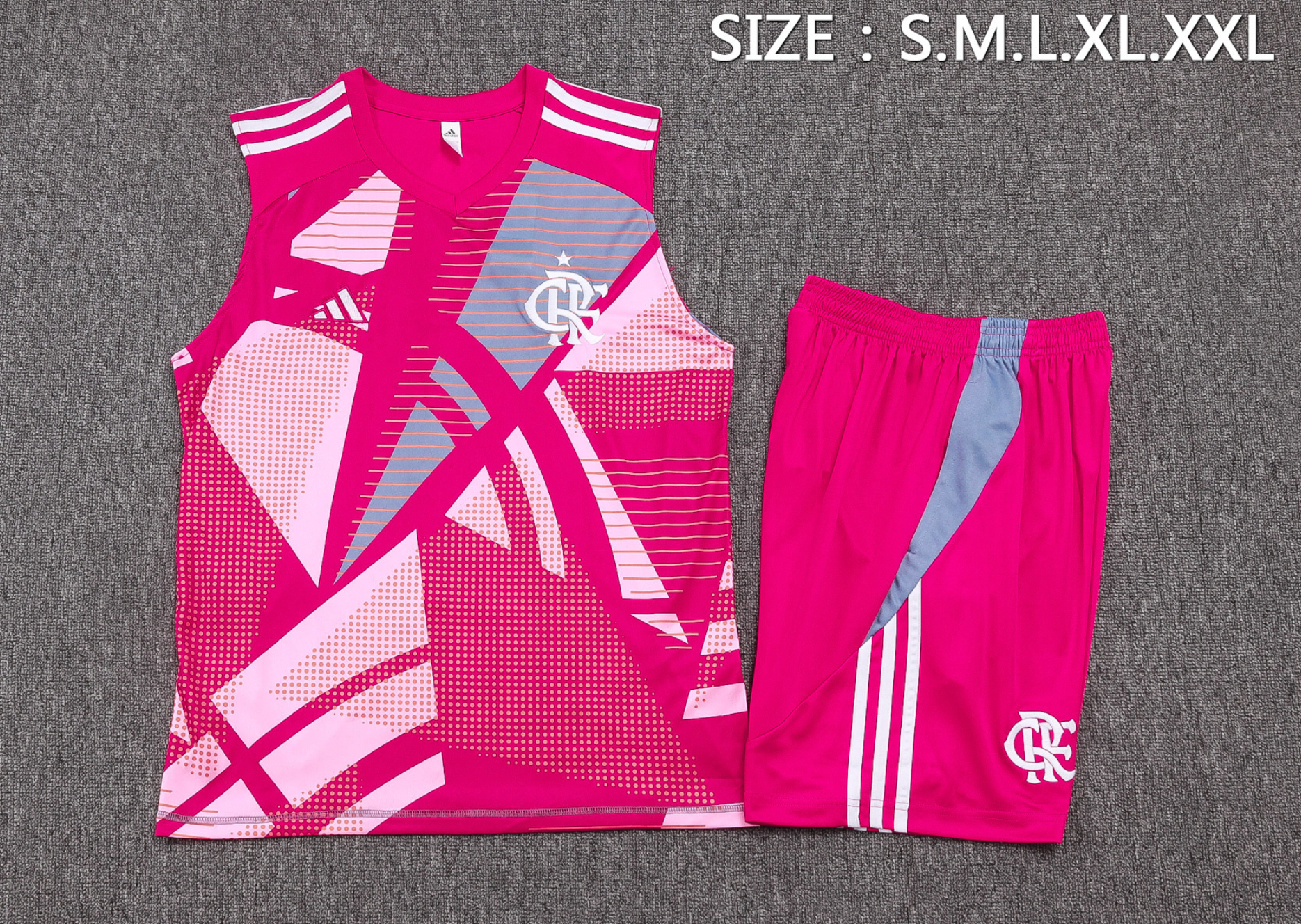 Set da allenamento senza maniche rosa Flamengo 2025/2026
