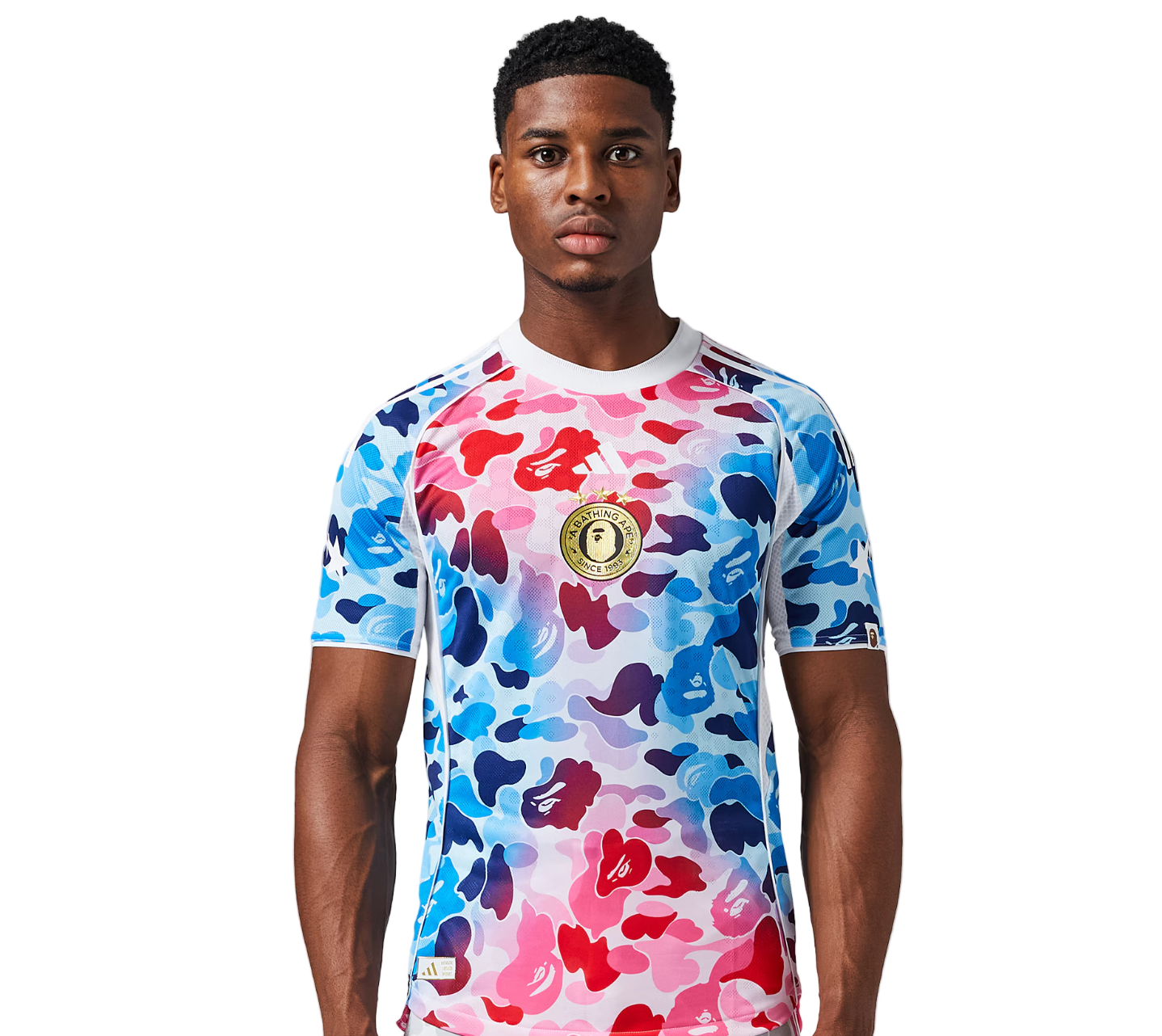 Bathing Ape (BAPE) Maglia Camouflage Blu Rosa 2026